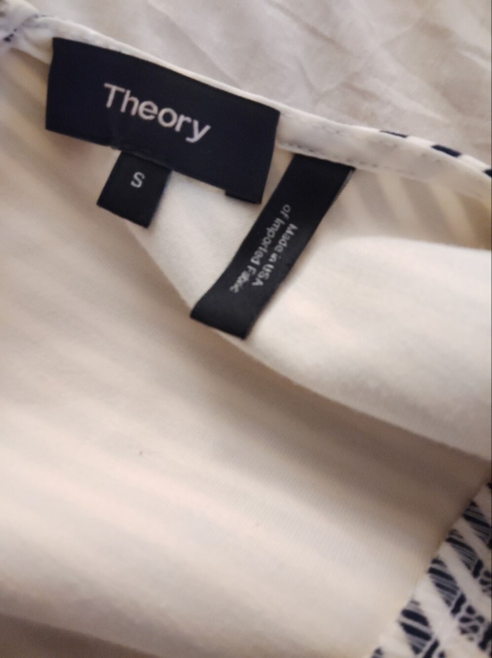 Theory Mivrill Sail Black and White Striped Sleeveless Dress - Picture 7 of 8